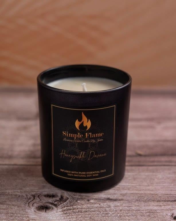 Honeysuckle Davana Luxurious Scented Jar Candle - Image 4