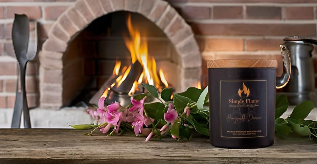 Honeysuckle Davana Luxurious Scented Jar Candle - Image 8