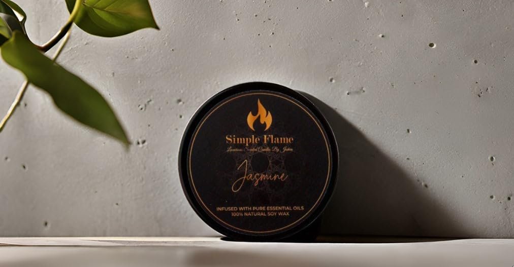 Jasmine Luxurious Scented Tin Candle - Image 7