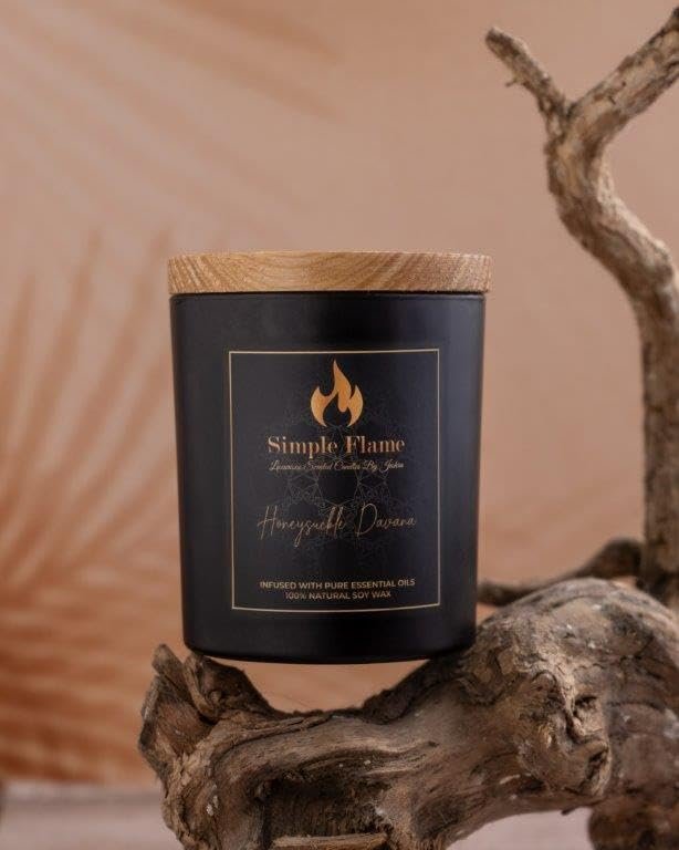 Honeysuckle Davana Luxurious Scented Jar Candle - Image 5