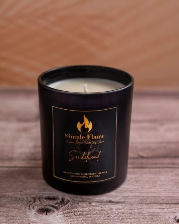 Sandalwood Luxurious Scented Jar Candle - Image 2