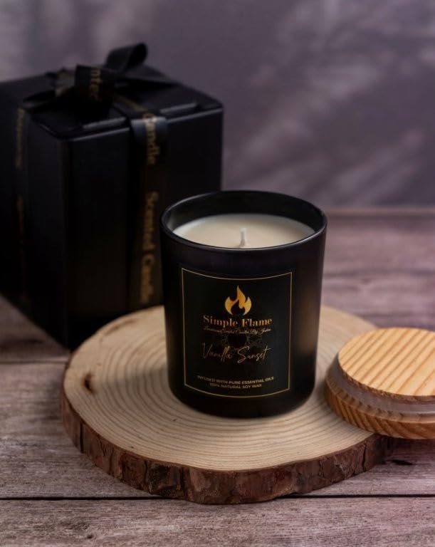 Vanilla sunset Luxurious Scented Jar Candle - Image 2