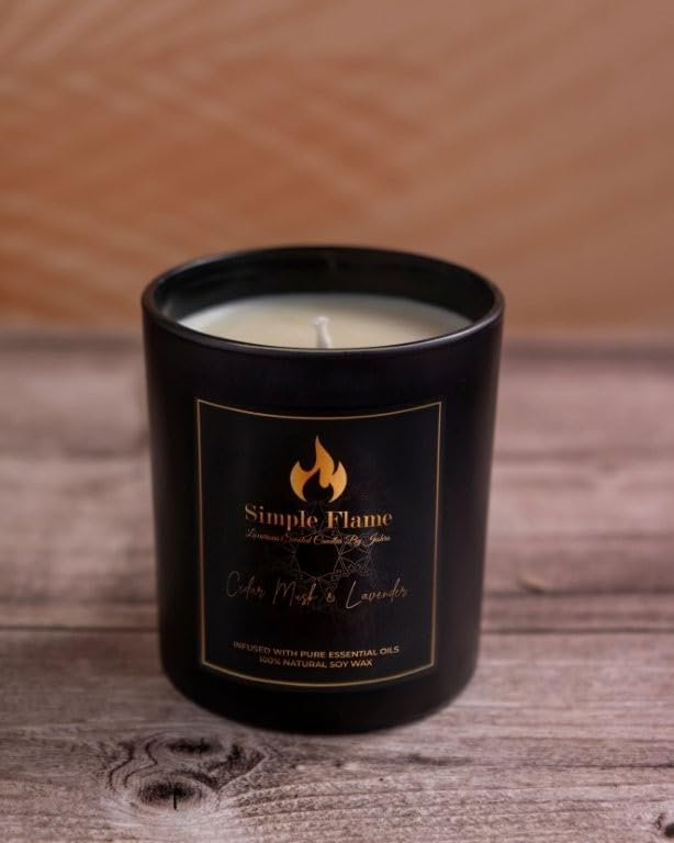 Cedar Musk & Lavender Luxurious Scented Jar Candle - Image 4