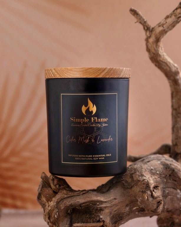 Cedar Musk & Lavender Luxurious Scented Jar Candle - Image 5