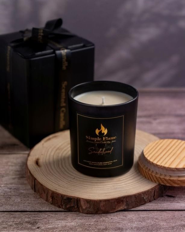 Sandalwood Luxurious Scented Jar Candle - Image 3