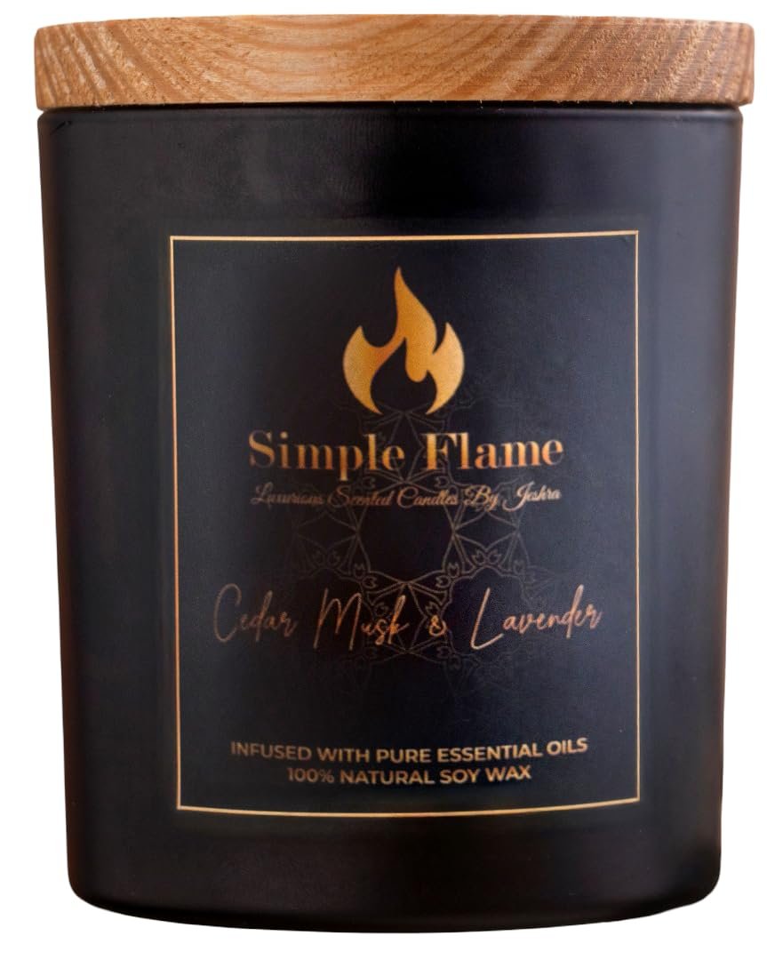 Cedar Musk & Lavender Luxurious Scented Jar Candle