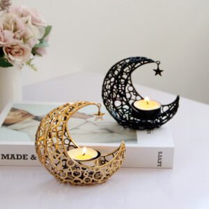 Moon & Star Candle Holder (2pc)