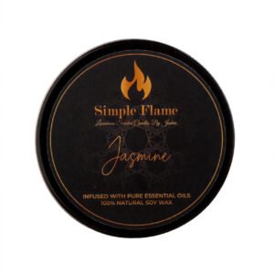 Simple Flame Jasmine Scented Tin Candle