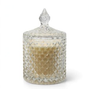 Simple Flame Sandalwood Crystal Jar